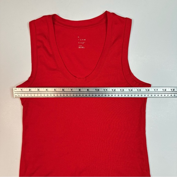 a new day Scoop Neck Sleeveless Red T-Shirt L - Picture 5 of 8